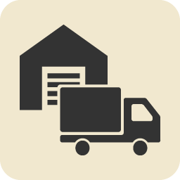 倉庫とトラック